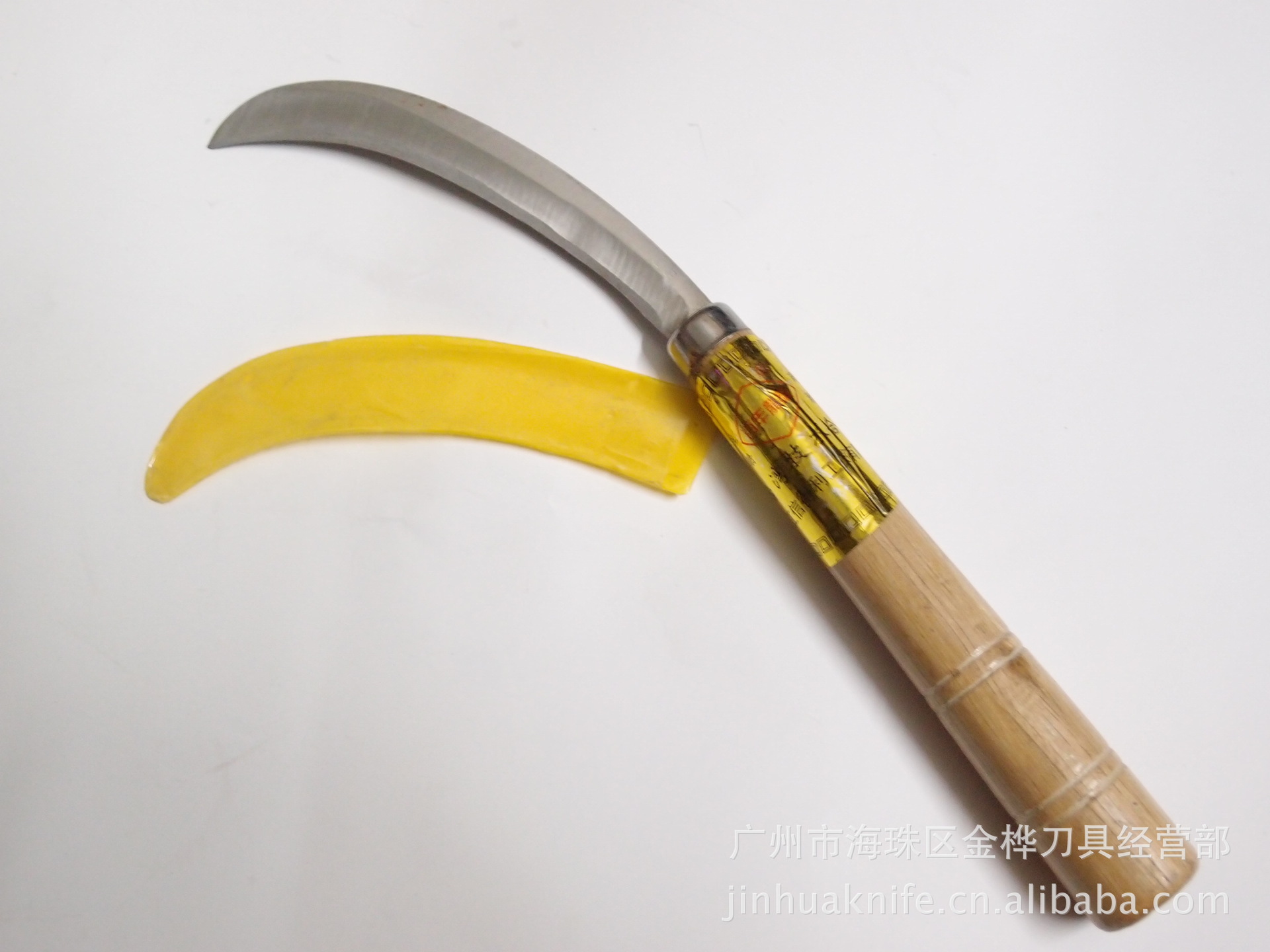大号加长木柄香蕉刀 加长木柄勾刀 水果刀