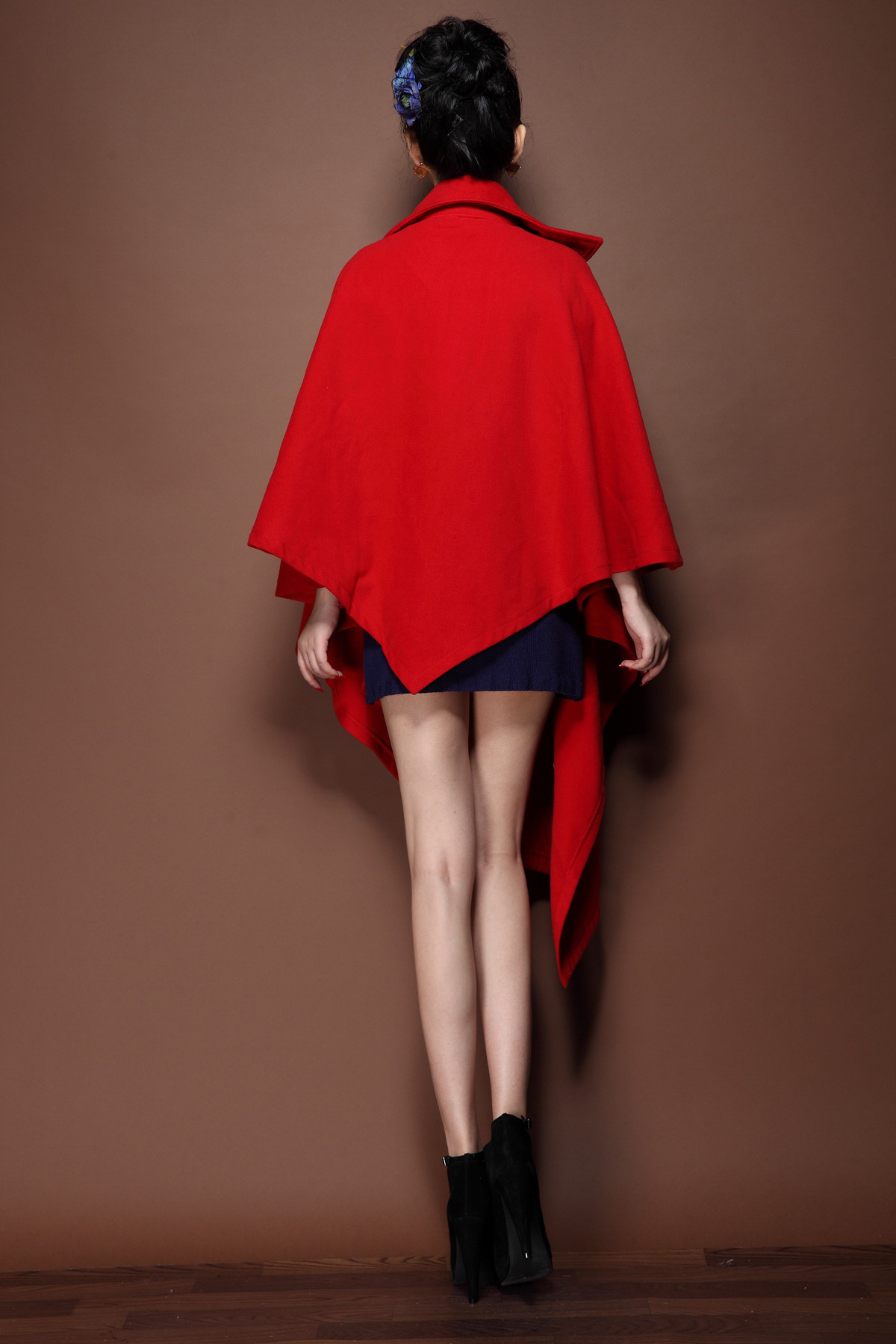 欧美外贸 精品女装 批发2013秋季新款时尚气质女式披风外套5045
