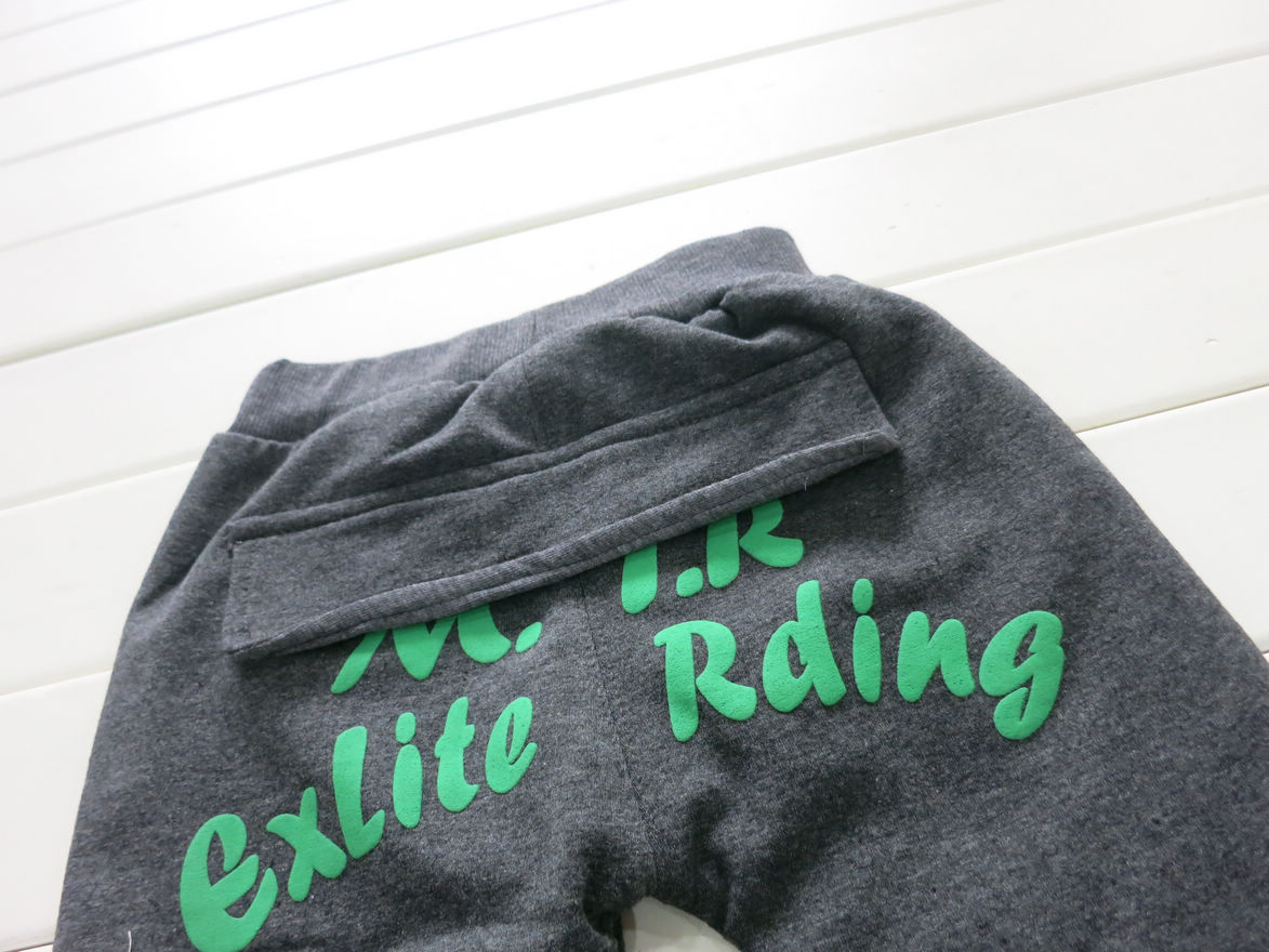 小熊妮23020秋季最新款日韩版童装 夹里双层精品童装针织长裤