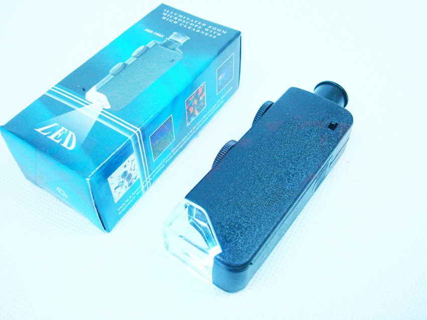 60-100倍随意调节 60倍显微镜100倍放大镜 手持式 可变倍数50g