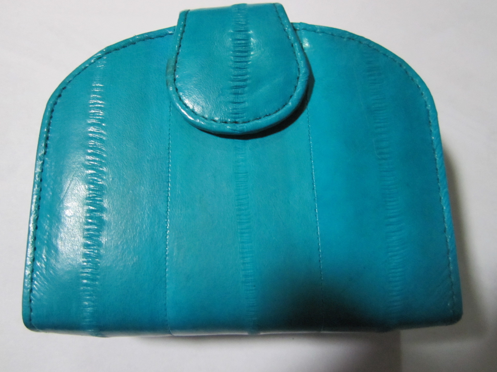 纯色鳗鱼皮钱包铁夹口钱包内带零钱包卡包