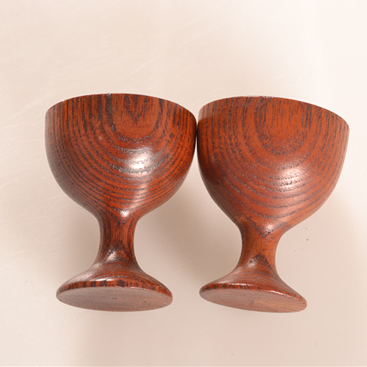 【木质高脚杯】酒店杯具木酒杯 家庭情趣木质酒杯 天然环保木杯子