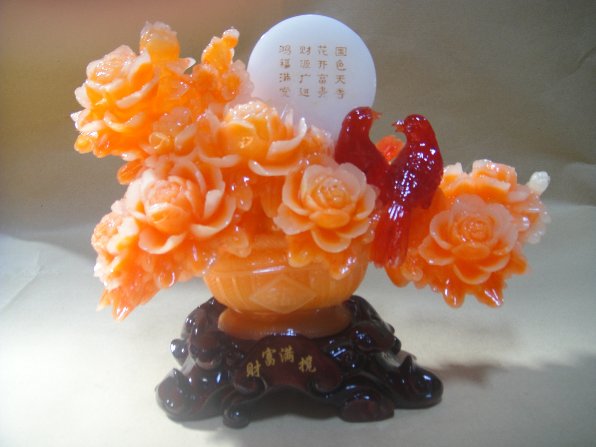 仿玉树脂工艺品 财富满祝 专业生产 欢迎洽谈