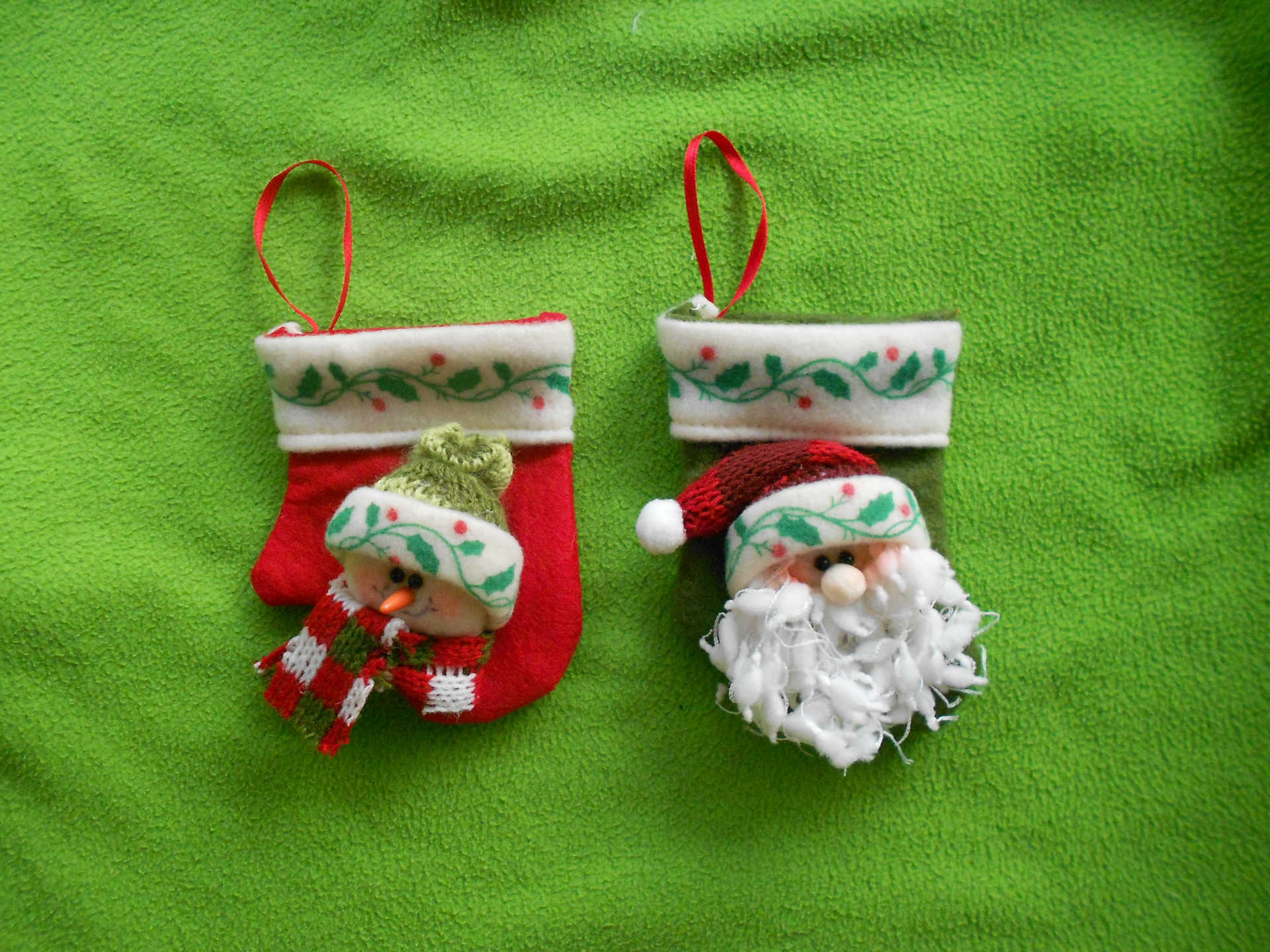 工艺 圣诞工艺 圣诞老公公 雪人门环 节日装饰品 布艺