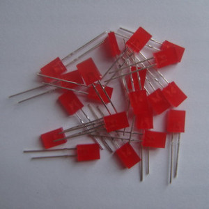 2*5*7 方型 红发红 红色发光管 led 发光二极管