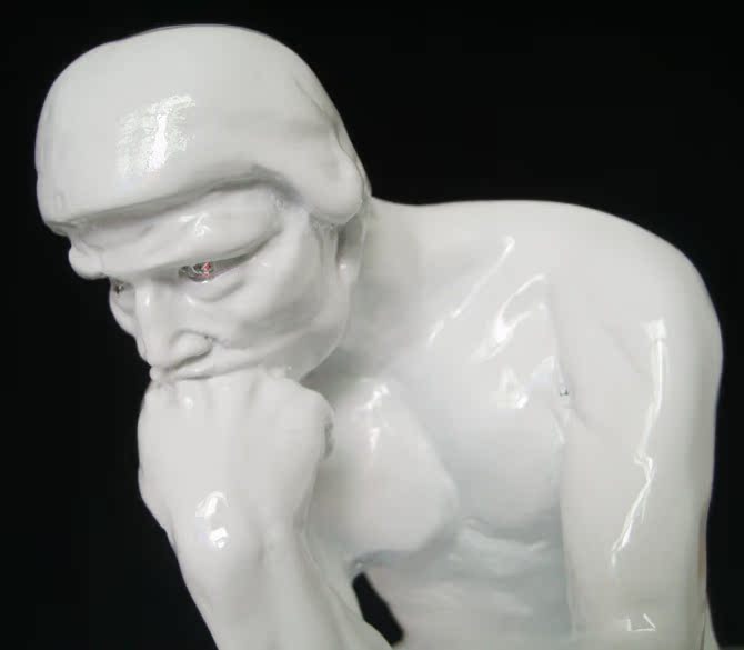 思考者人物摆件家装饰品软装工艺品欧式家居摆件