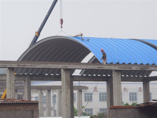 无梁起拱机/拱形屋顶建筑压瓦机械lsmbm1000-680