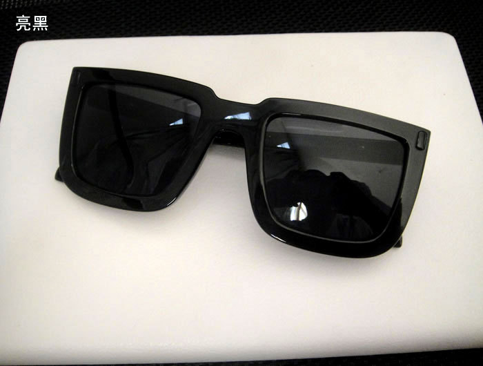 2013karen walker 凯伦沃克超黑方框箭头太阳眼镜直檐墨镜男女