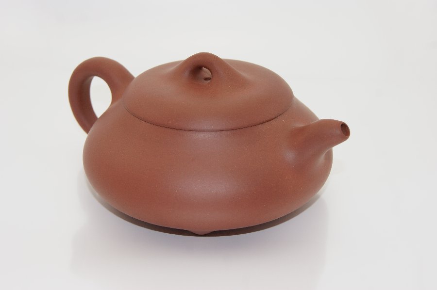 宜兴紫砂壶全手工张铭松制原矿清水泥 石瓢壶