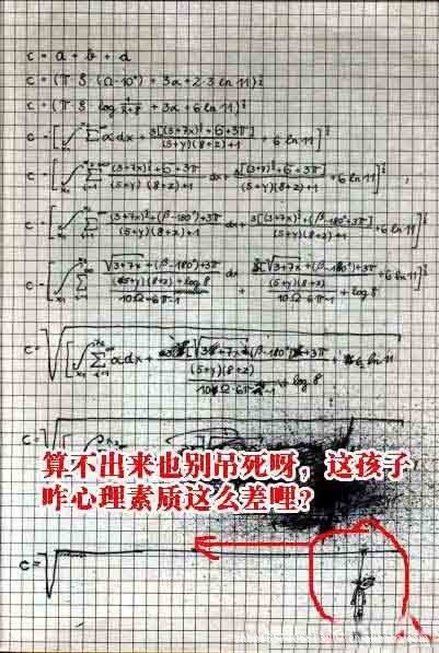 把老师气死的卷子