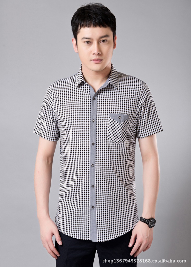 真品九鹿王 丝光棉商务休闲衬衫 莱赛尔衬衣