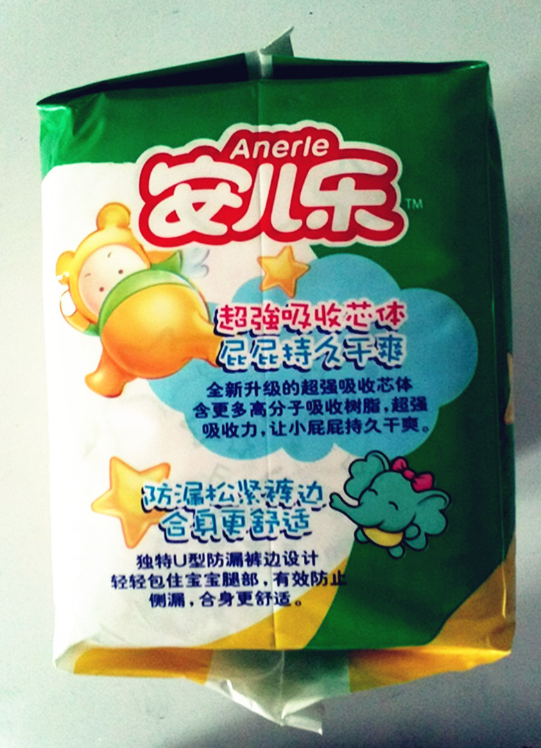 安儿乐/实惠干爽纸尿片 l大号16 4片