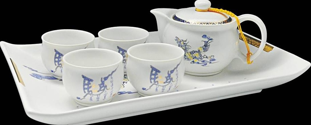 盛世昌南 十全天骏青花七件套茶具sc12420 青花瓷 商务礼品13新品
