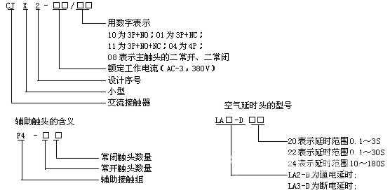 接触器延时触头说明书图片