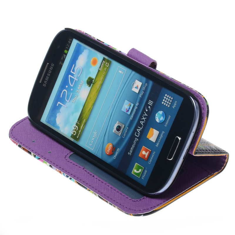 【三星sam galaxy s3 i9300 部落图案 左右开 透明