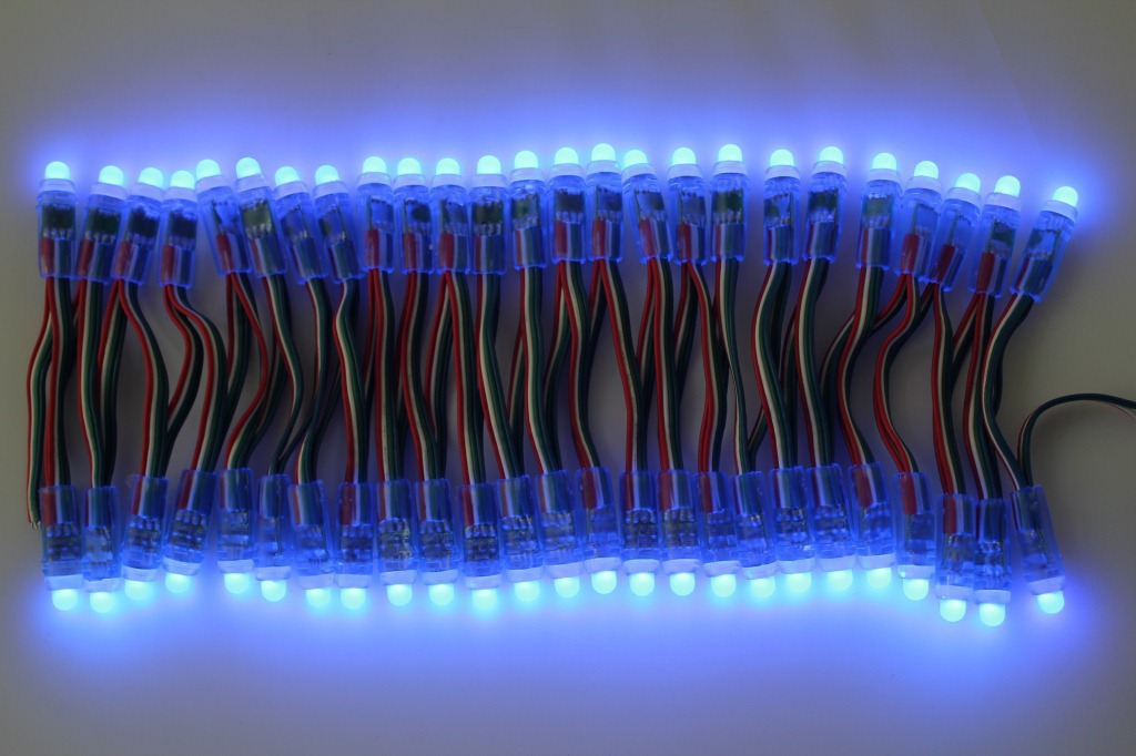 厂家直销 12mm七彩外露灯 发光字灯串 免费设计效果图