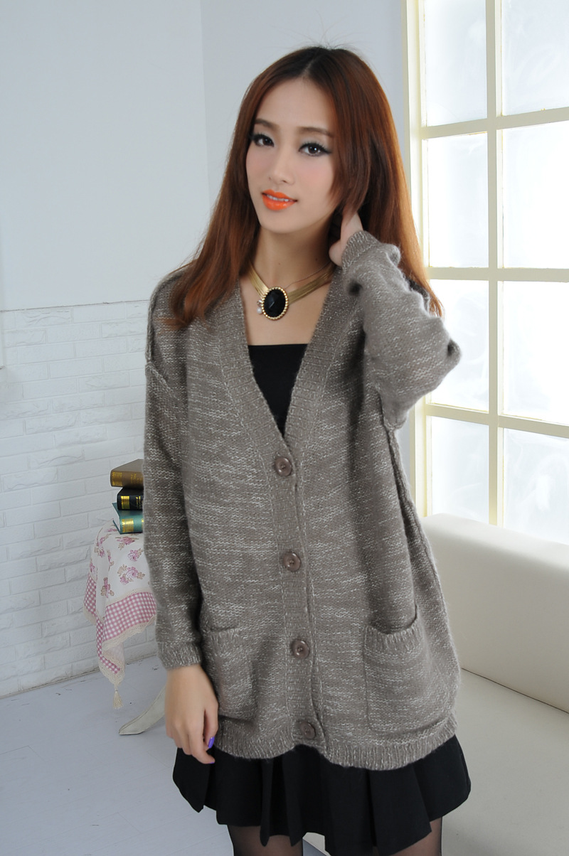 94备货节新秋款韩版女式爆款百搭女开衫针织毛羊毛衫外套001