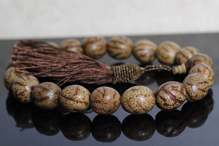 正品 天然原色摩尼子菩提子佛珠 复古天然植物种子佛珠