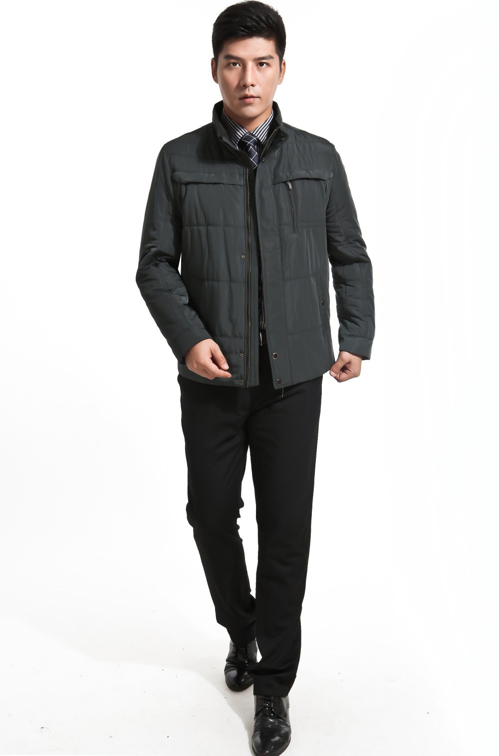 中年男士棉衣中老年人棉袄宽松休闲男装保暖