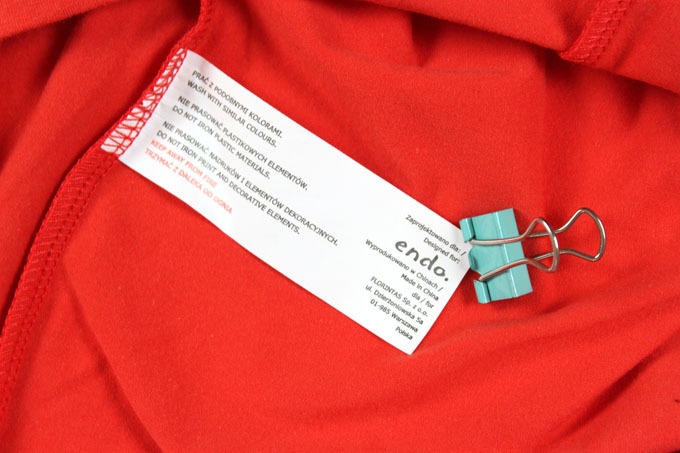 endo男童氨纶棉和尚领短袖t恤-橘红色 (8)