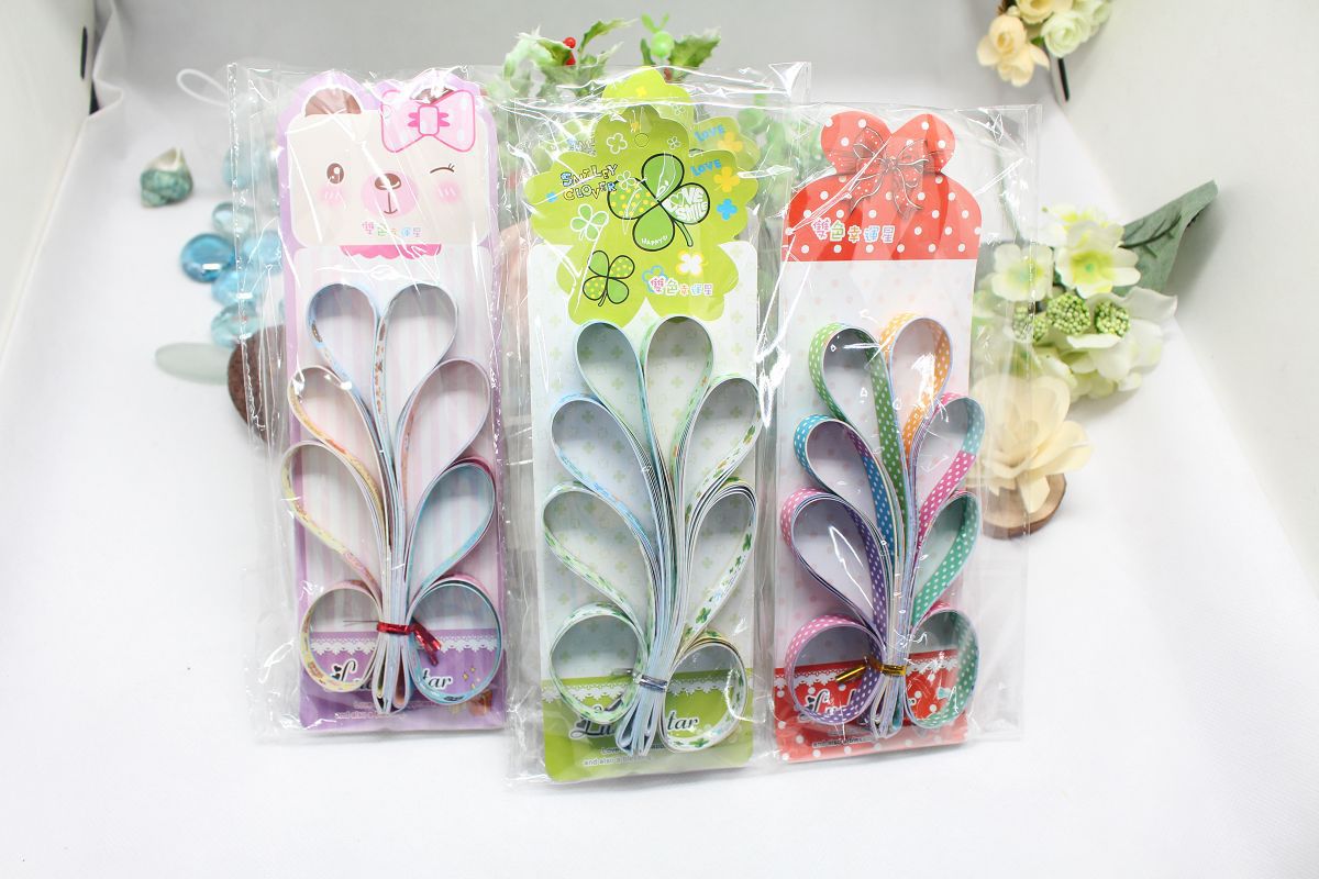 卡通动物星星条星星折纸许愿星幸运星纸星星纸 义乌2元店