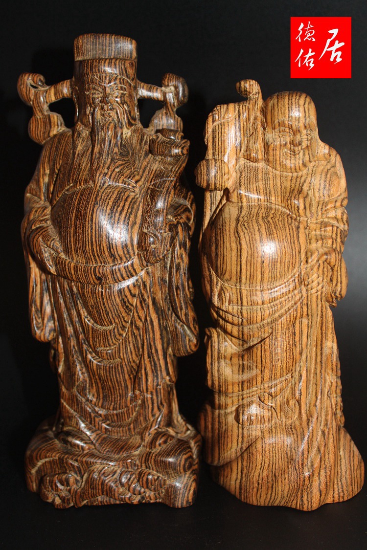 天然印尼花奇楠沉香木弥勒佛摆件小件 木质佛像雕刻工艺品批发