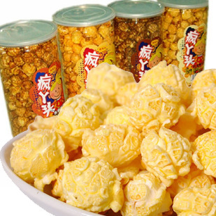 疯丫头 爆米花 郭金山 蹦蹦 5味可选 150克 12桶/箱