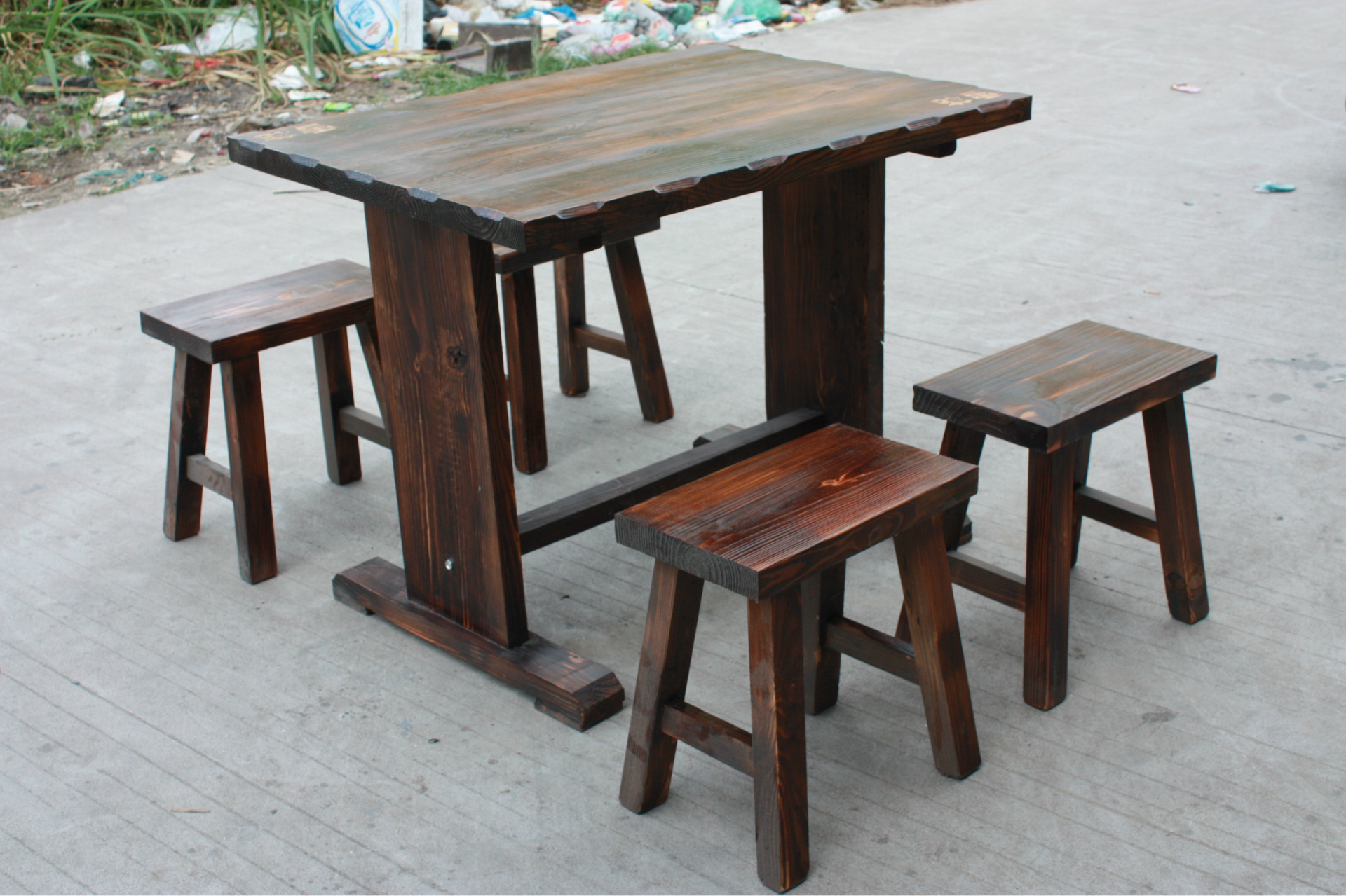 厂家直销大量炭烧木家具,餐厅家具,酒吧家具,吧台吧凳