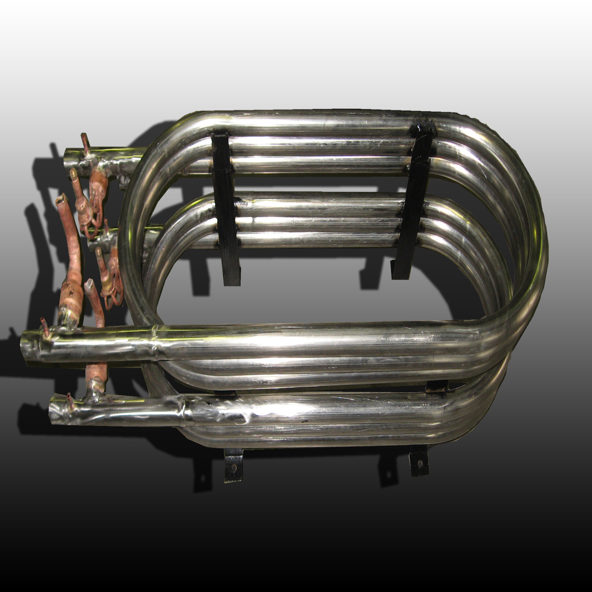 厂家直销 套管式蒸发器 热泵机组 水源热泵专用蒸发器-7p蒸发器