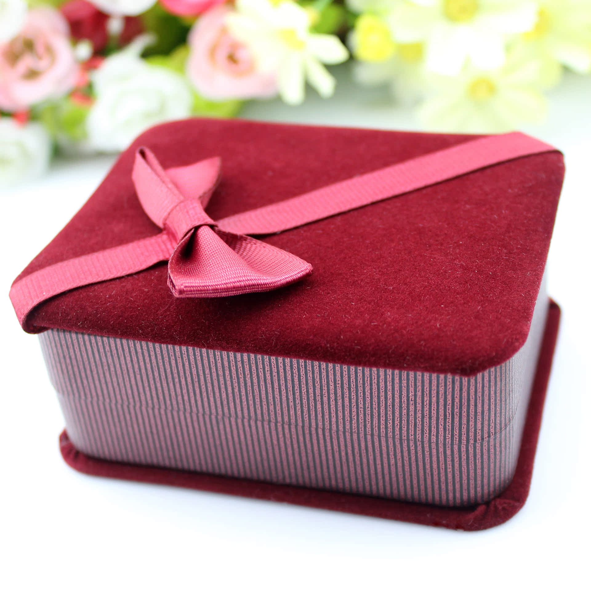 吊坠项链绒布首饰盒 精品高雅首饰包装盒 挂件首饰礼品盒 吊坠盒