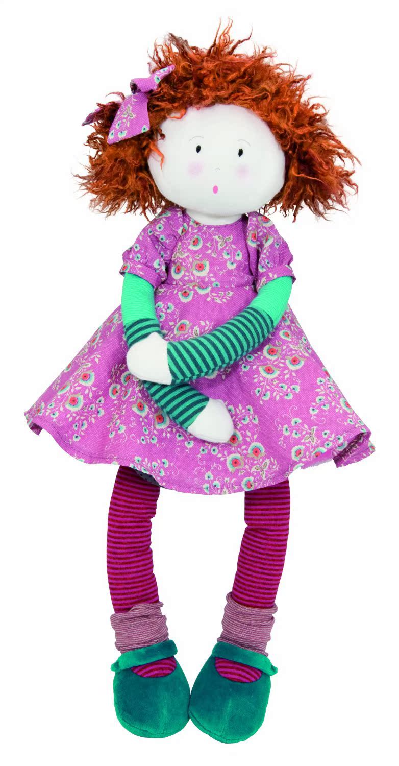 法国moulin roty正品 fanette 娃娃 含布袋 原装纱裙