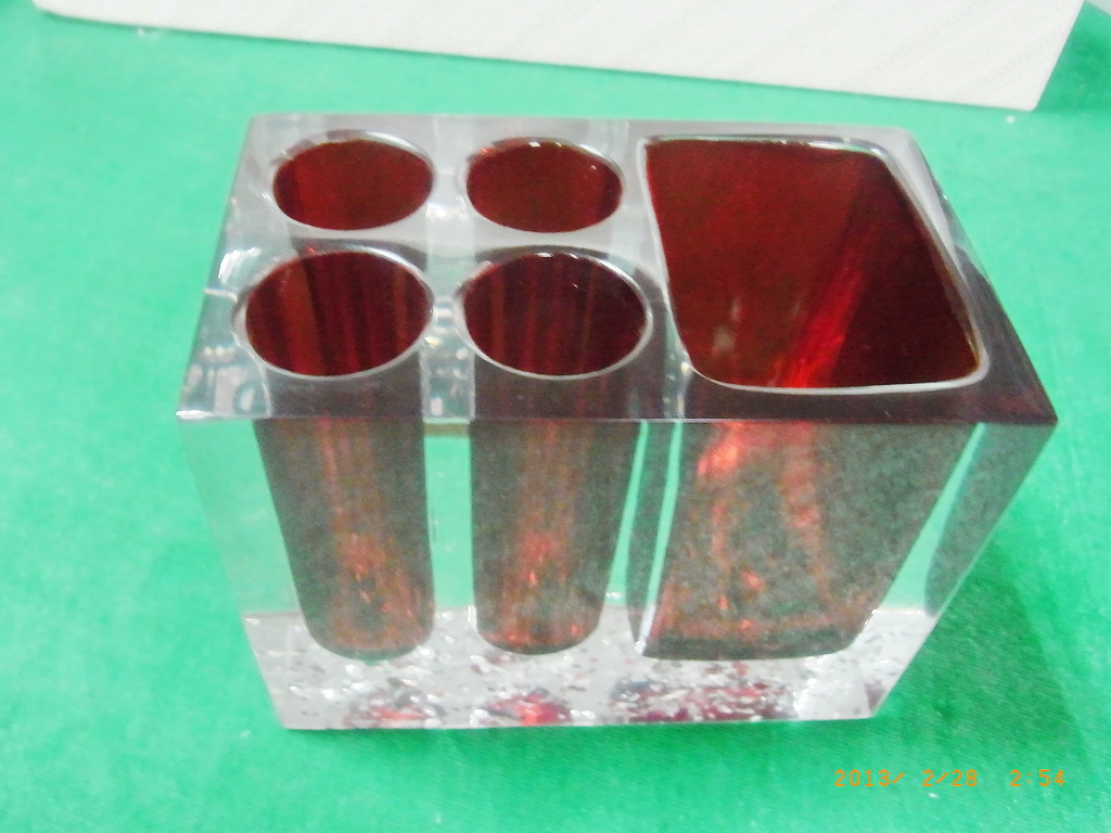 树脂冰花卫浴五件套 创意礼品 时尚卫浴洗漱用品 酒店用品