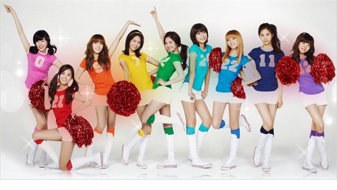 少女时代同款打歌服啦啦队演出服 12色配齐 3种套装可选