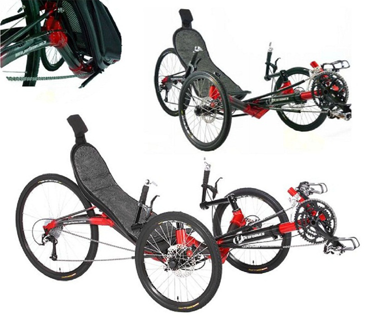 performer 躺车 倒三躺 hpv carbon trike