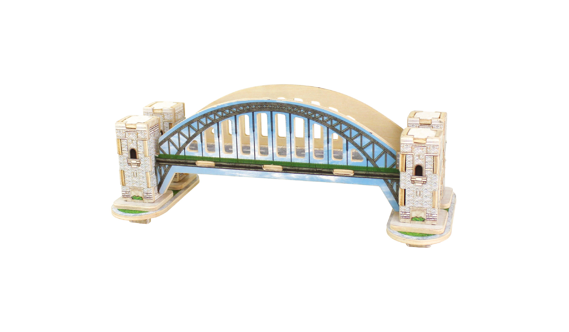 若态科技3d拼图木制模型立体拼图 diy玩具 中国古建筑迪拜酒店