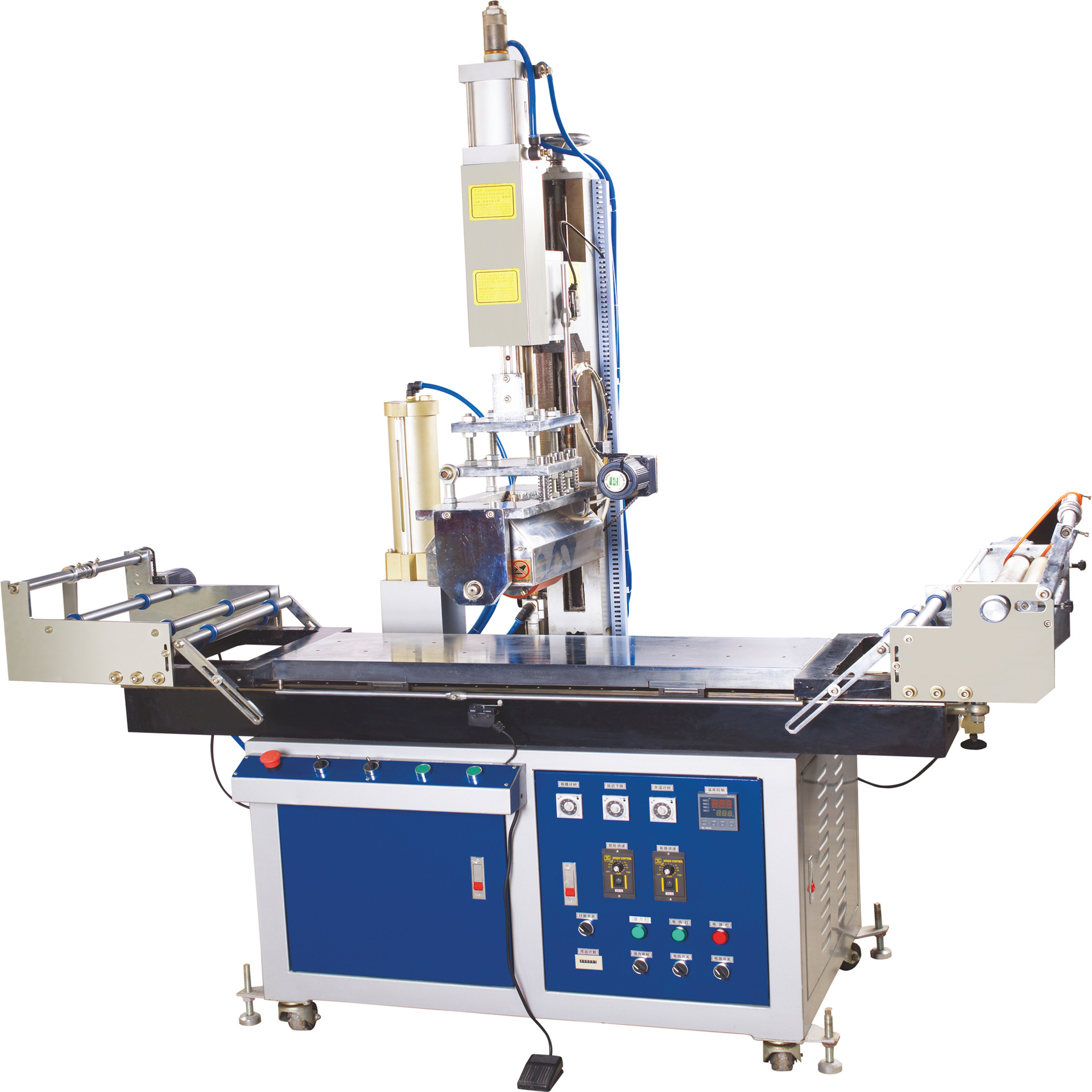 手机后盖: 浙江热转印机深圳f-t700油压胶轮热转烫印机生产厂家机器