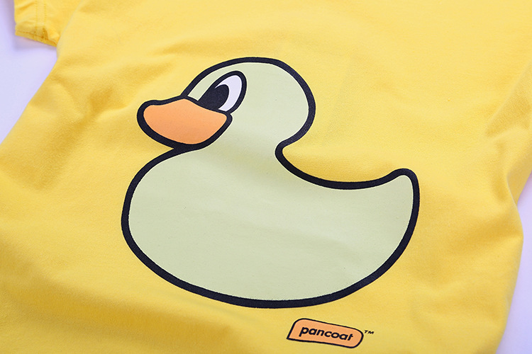 2014韩国pancoat夏季新款小黄鸭大黄鸭纯棉多色短袖t恤