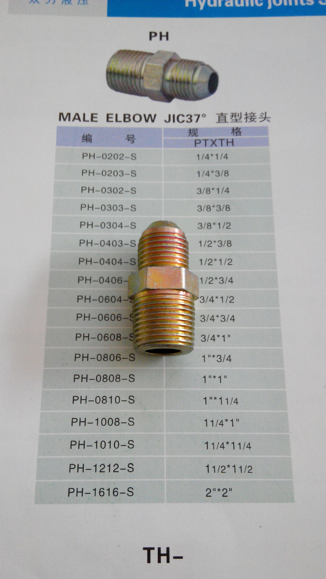 現貨供應油缸油管液壓系統三分接頭ph0203sptxth1438