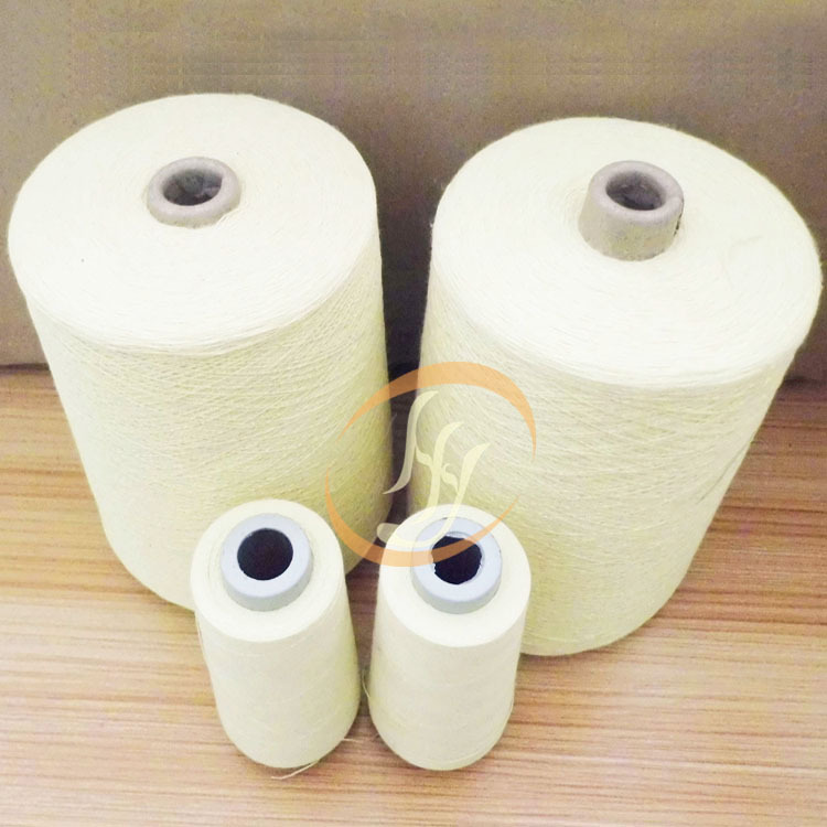 40s/3芳纶1313 柔软耐磨 永久阻燃芳纶纤维缝纫线 电缆填充材料