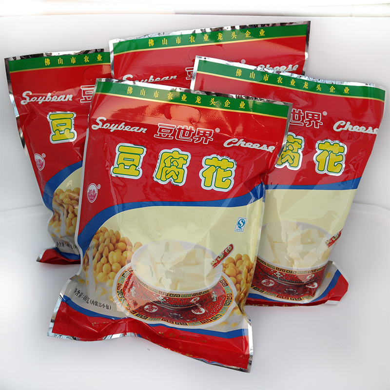 香嫩滑口 豆世界牌豆腐花厂家直营480g内有小袋装 豆腐花