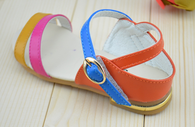 童鞋,婴儿鞋-2014女童凉鞋夏季新款厂家批发 简单大方时尚糖果色鱼嘴