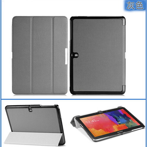 廠家直銷 三星galaxy tab pro 10.1平板皮套 3折支架t520保