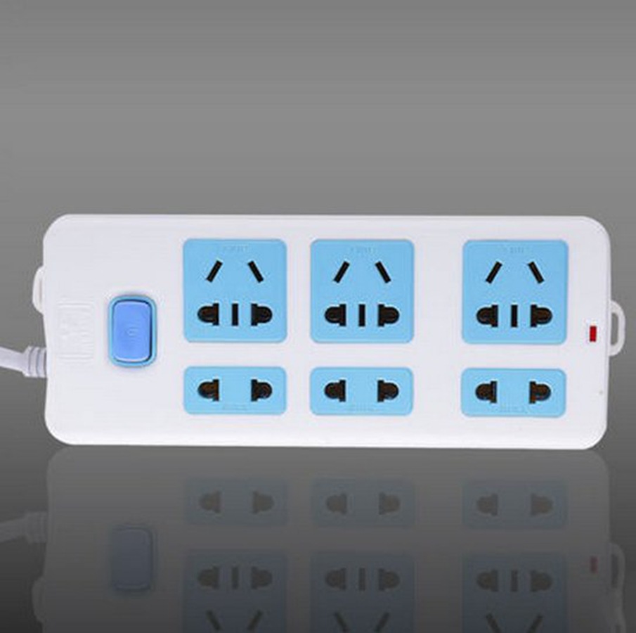 长期供应 六孔公牛开关插座接线板 新款智能开关插座gn-402