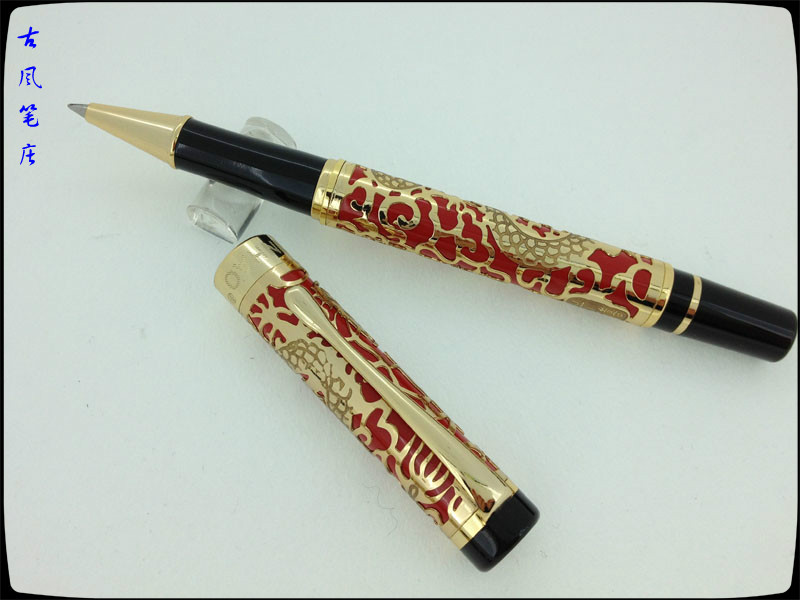 金豪5000黑雕宝珠笔签字笔 商务文创伴手礼品钢笔 办公用品水笔