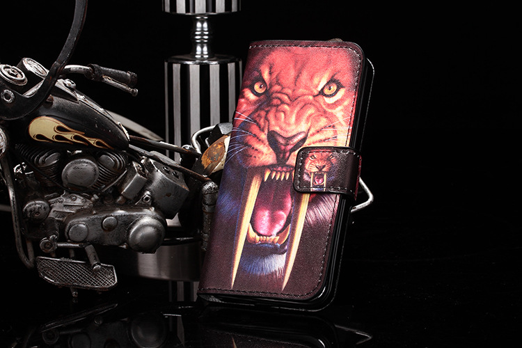 外贸热销 苹果iphone6手机皮套 老虎头彩绘手机保护套 卡通皮套