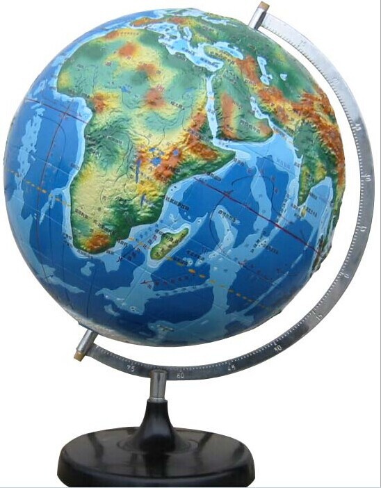 [菏泽三和科教] 供应 立体地形地球仪器 34004 厂家直销