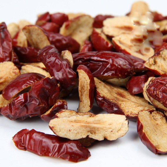 厂家直销 绿色纯天然 非转基因 低温烘焙熟红枣片 五谷杂粮 500g