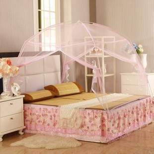 蚊帐 蒙古包蚊帐 加高拉链圆顶二开门1.5米/1.8米学生