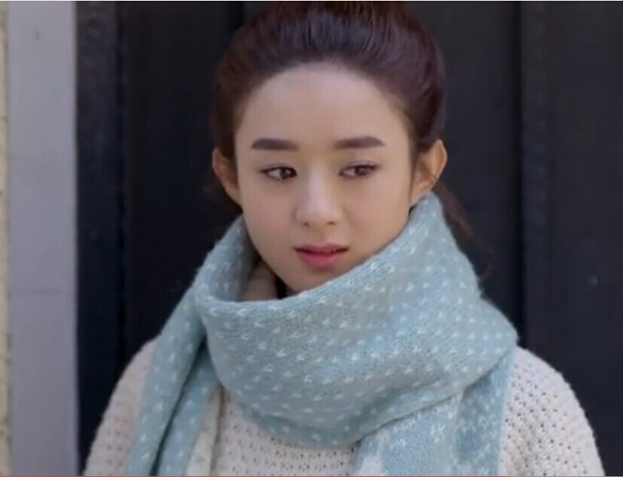 杉杉来了同款围巾赵丽颖同款 新雪花小鹿双面超长围巾围脖图片_5