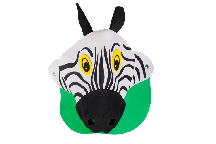 双骏eva 道具头饰 斑马卡通帽子 儿童玩具 批发直销
